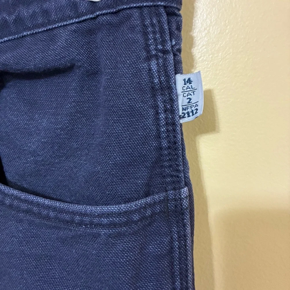 Tyndale FR Straight Leg Jeans Men’s 33X29 Blue Dark Wash Work Mid Rise